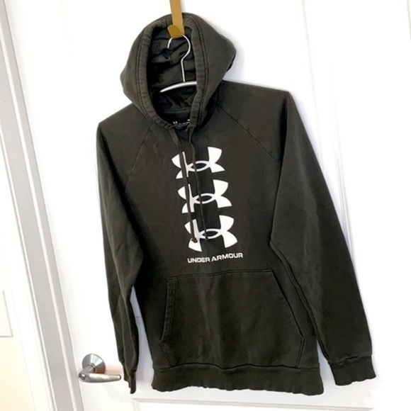 UNDER ARMOUR | Women’s UNDER ARMOUR Olive Green Pullover Hooded Sweatshirt - Picture 3 of 8